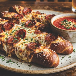 Pepperoni Pizza Pretzel Sticks (4)