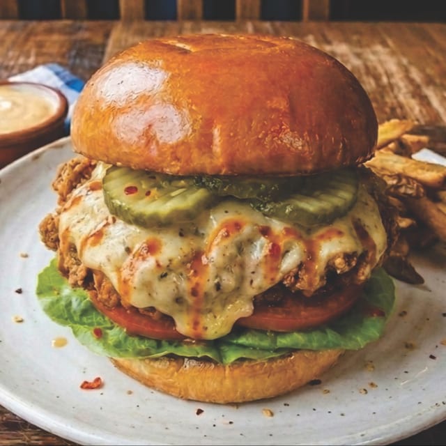 Spicy Fried Chicken Sandwich.