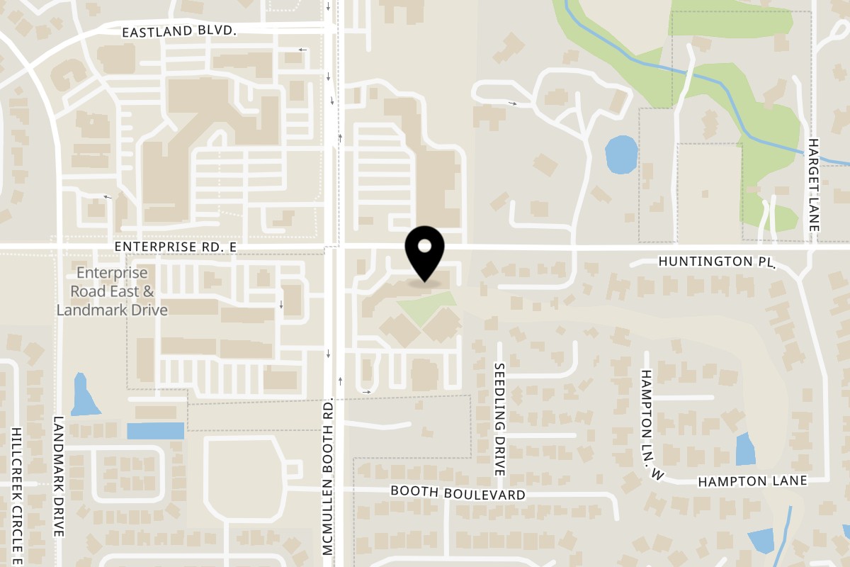 Map showing the location of Outpost 611 Eatery & Taphouse on 2454 McMullen Booth Rd Ste 103 in Clearwater